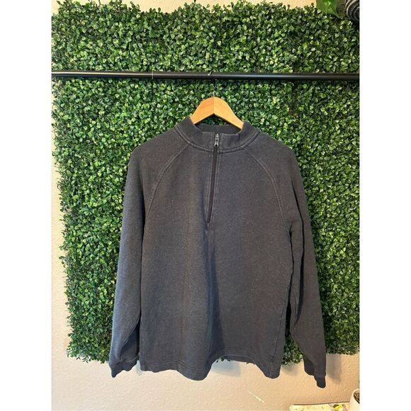 Public Rec Sweatshirt Weekend 1/4 Zip Mens Size Large Dark Gray Pullover - Picture 1 of 6